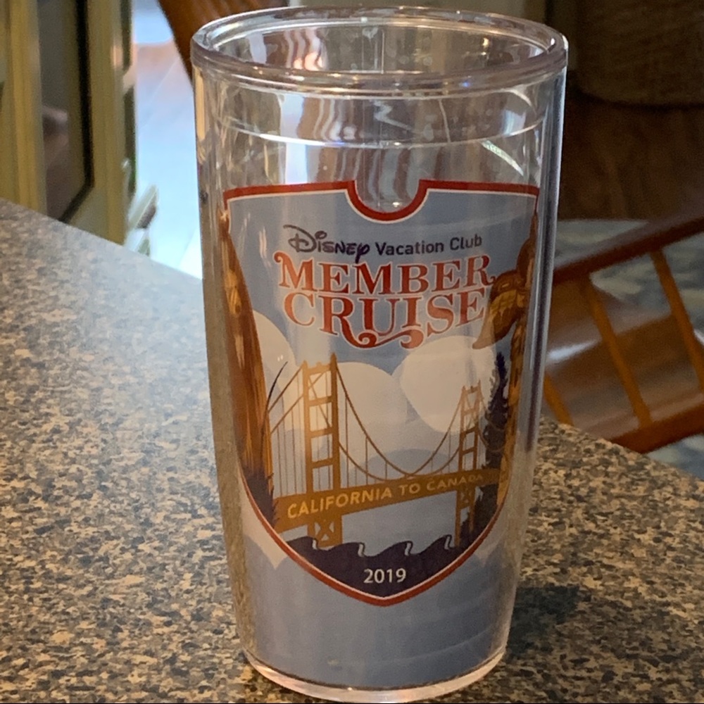 Disney Vacation Club Member Cruise 2019 California to Canada Tervis Tumbler 16oz